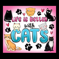 Life Is Better With Cats Premium Tee | Teevron