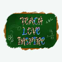 Teach Love Inspire Chalkboard Premium Hoodie | Teevron