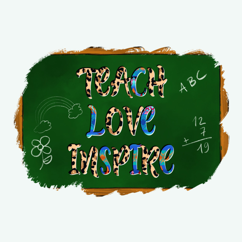 Teach Love Inspire Chalkboard Premium Hoodie by AdoDesignShop | Teevron