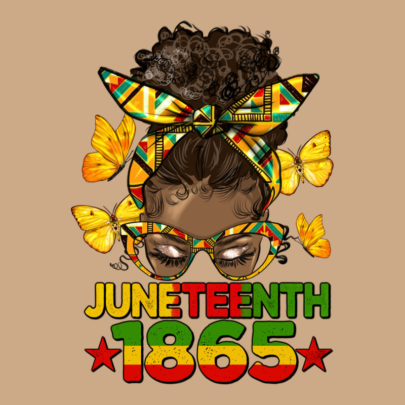 Juneteenth 1865 Afro Bun Vintage Hoodie by HRA Design Shop | Teevron