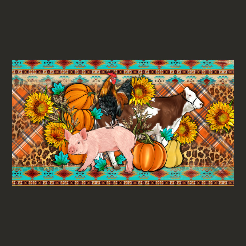 Fall Farm Animals Cow Pig Rooster Heavy Core Tee by Artiststas | Teevron