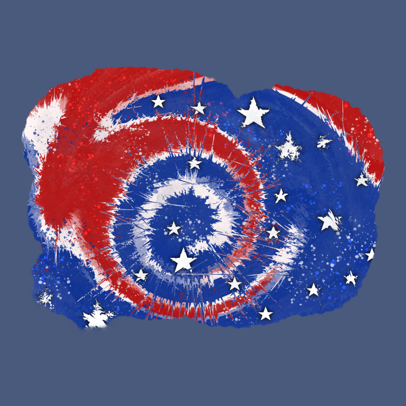 Patriotic Tie Dye Background 4th Of July Vintage Hoodie by CowGirlArtShop | Teevron
