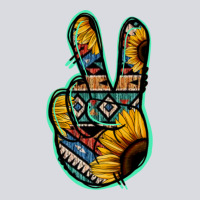 Aztec Sunflower Peace Sign Zipper Hoodie | Teevron