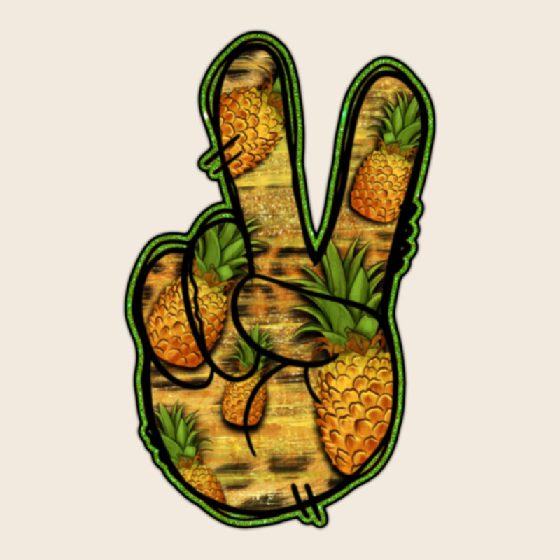 Pineapple Peace Sign Zipper Hoodie by Jasminsmagicworld | Teevron