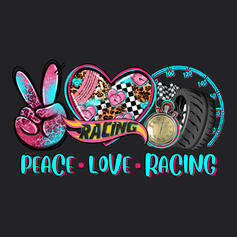 Peace Love Racing Vintage Tee by AdoDesignShop | Teevron