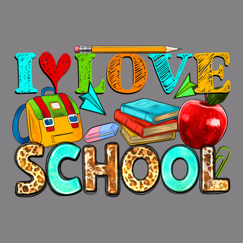 I Love School Heavyweight Hoodie by NancyCooperArtShop | Teevron