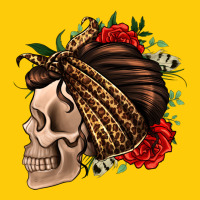 Leopard Bandana And Roses Skull Premium Hoodie | Teevron