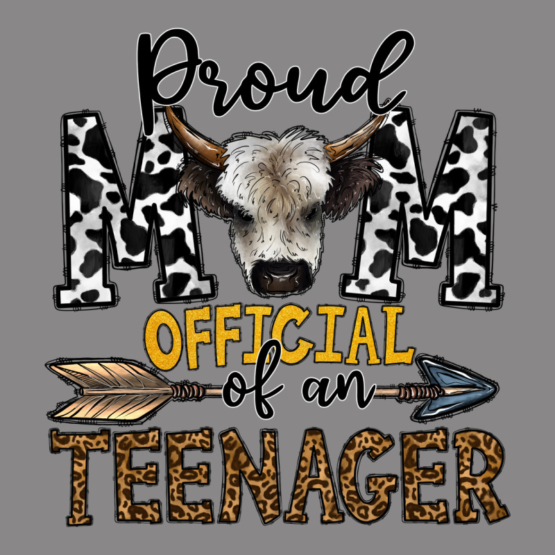 Proud Mom Official Of An Teenager Vintage Tee by CowhideDigitalArt | Teevron