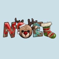 Noel With Sock And Reindeer Ladies Tee | Teevron