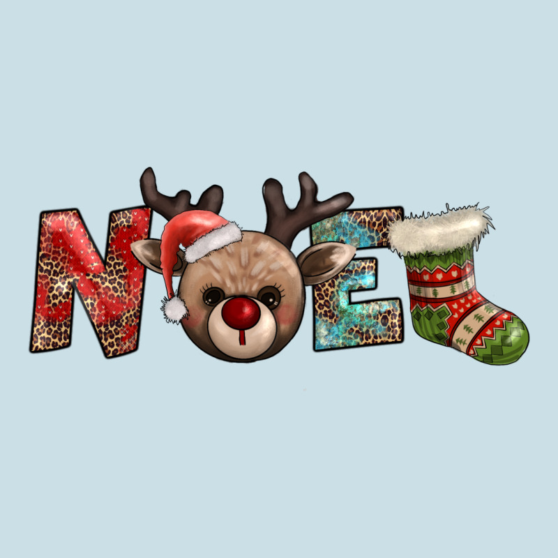Noel With Sock And Reindeer Ladies Tee by AdoDesignShop | Teevron