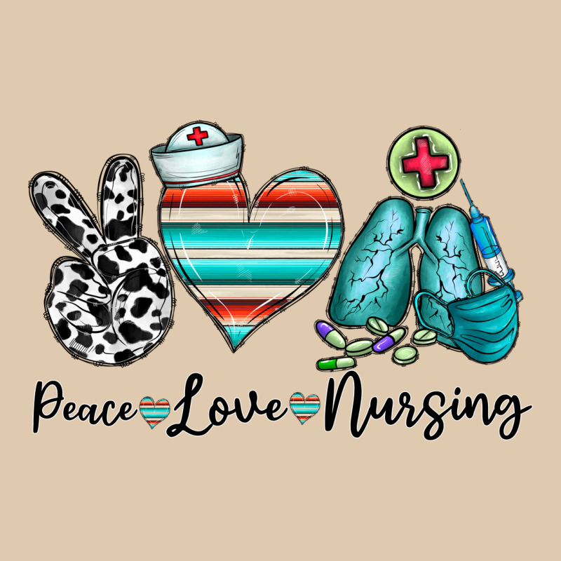 Peace Love Nursing Heavyweight Sweatshirt by CowhideDigitalArt | Teevron