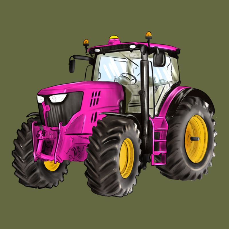 Western Farm Tractor Pink Long Sleeve Tee by Artiststas | Teevron