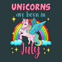 Unicorns Are Born In July Premium Hoodie | Teevron