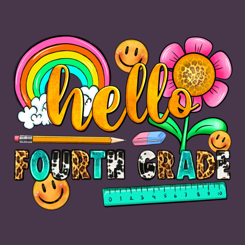 Hello Fourth Grade Heavyweight Hoodie by NancyCooperArtShop | Teevron