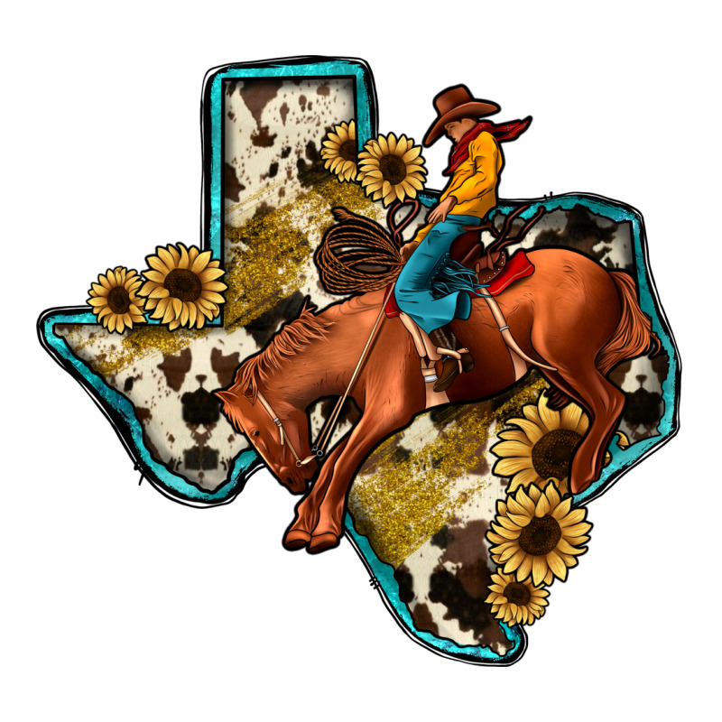 Rodeo Sunflower Texas Map Classic Tee by JahusDesignShop | Teevron