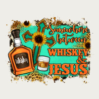 Somewhere Between Whiskey And Jesus Zipper Hoodie | Teevron