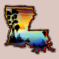 Louisiana  Sunset Map Premium Hoodie | Teevron