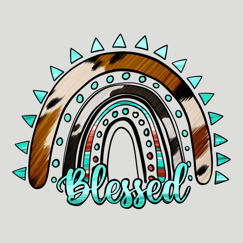 Blessed Rainbow Cowhide Aztec Zipper Hoodie by Jasminsmagicworld | Teevron