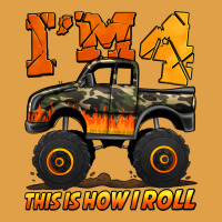I'm Four This Is How I Roll Monster Truck Birthday Premium Hoodie | Teevron