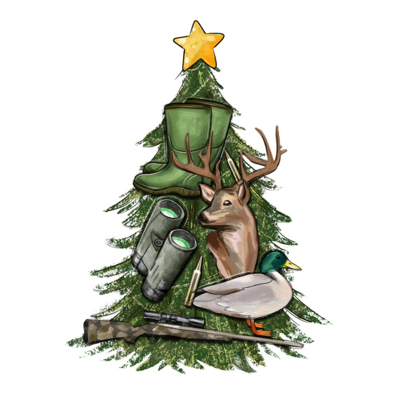 Hunting Christmas Tree Premium Tee by MaliasSmallBusiness | Teevron