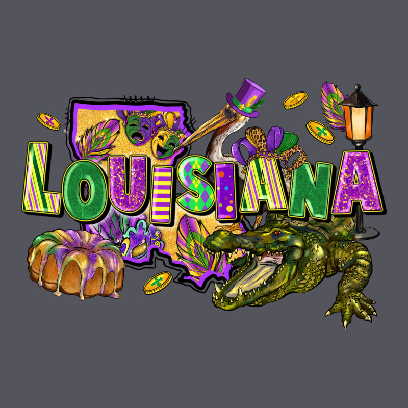 Louisiana Mardi Gras Vintage Hoodie by FaDigitalArtStudio | Teevron