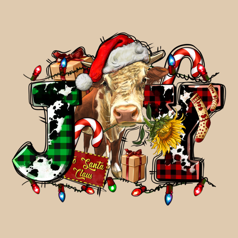 Joy And Cow Christmas Candies And Letters Classic Tee by AdoDesignShop | Teevron