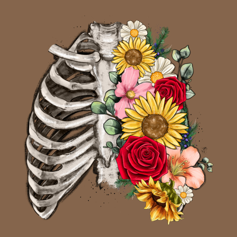 Floral Ribcage Premium Tee by MaliasSmallBusiness | Teevron