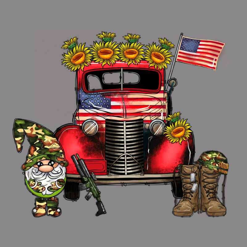 America Soldier Truck Vintage Tee by CowhideDigitalArt | Teevron