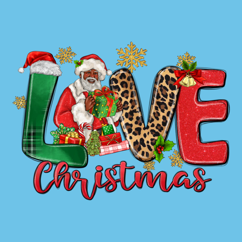 Love Christmas Black Santa Premium Sweatshirt by MaliasSmallBusiness | Teevron