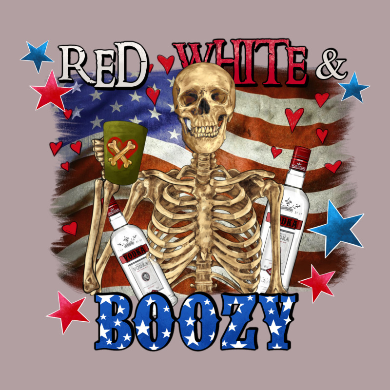 Red White Boozy 4th Of July Vintage Hoodie by CowGirlArtShop | Teevron