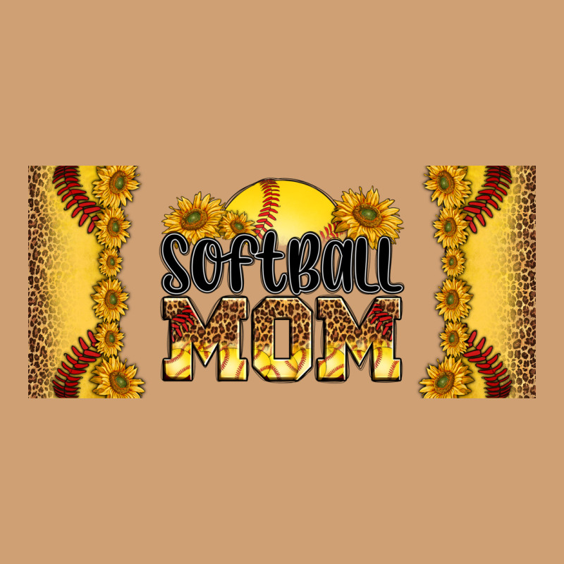 Leopard Softball Mom 16oz Libbey Glass Vintage Tee by HRA Design Shop | Teevron