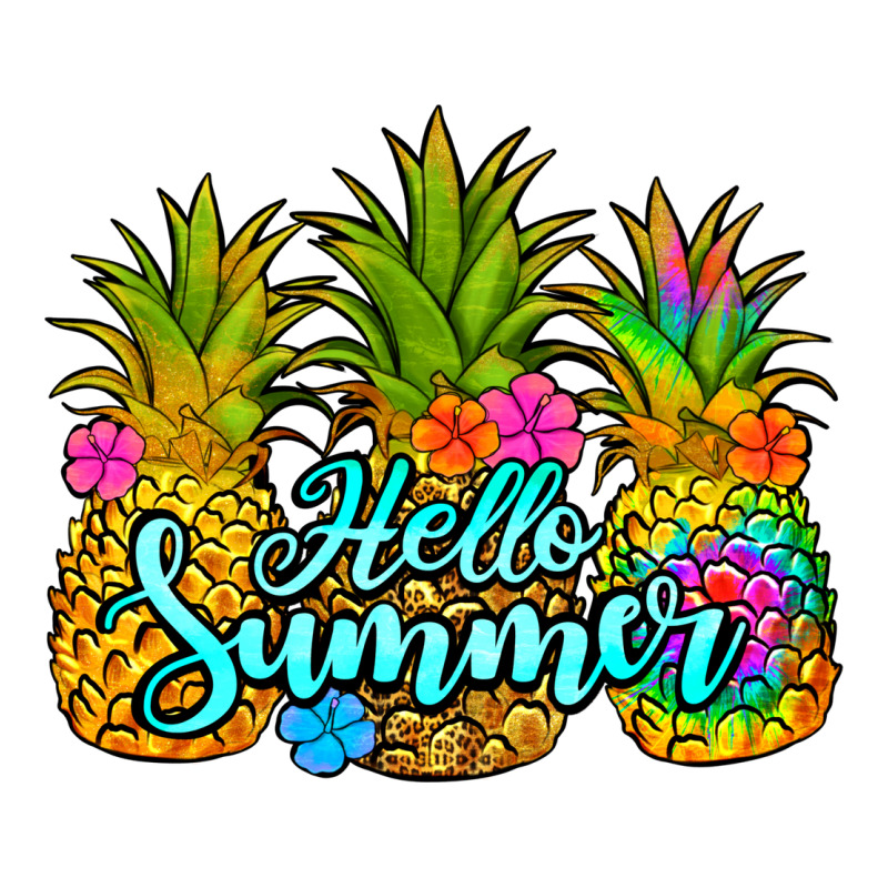 Hello Summer Pineapple Zipper Hoodie by Jasminsmagicworld | Teevron