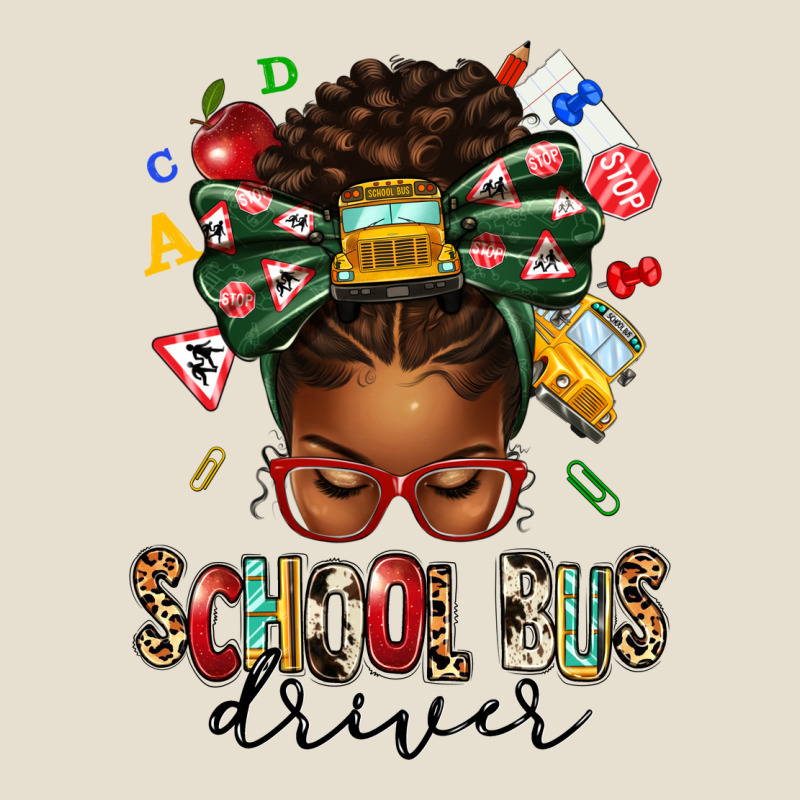 School Bus Driver Afro Messy Bun Urban Hoodie by texasbilliewilder | Teevron