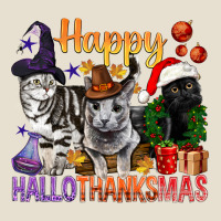 Happy Hallothanksmas Cats Urban Heavy Tee | Teevron