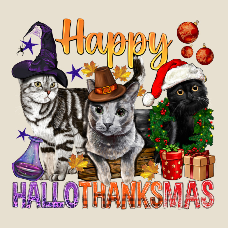 Happy Hallothanksmas Cats Urban Heavy Tee by BundleAndBundleShop | Teevron