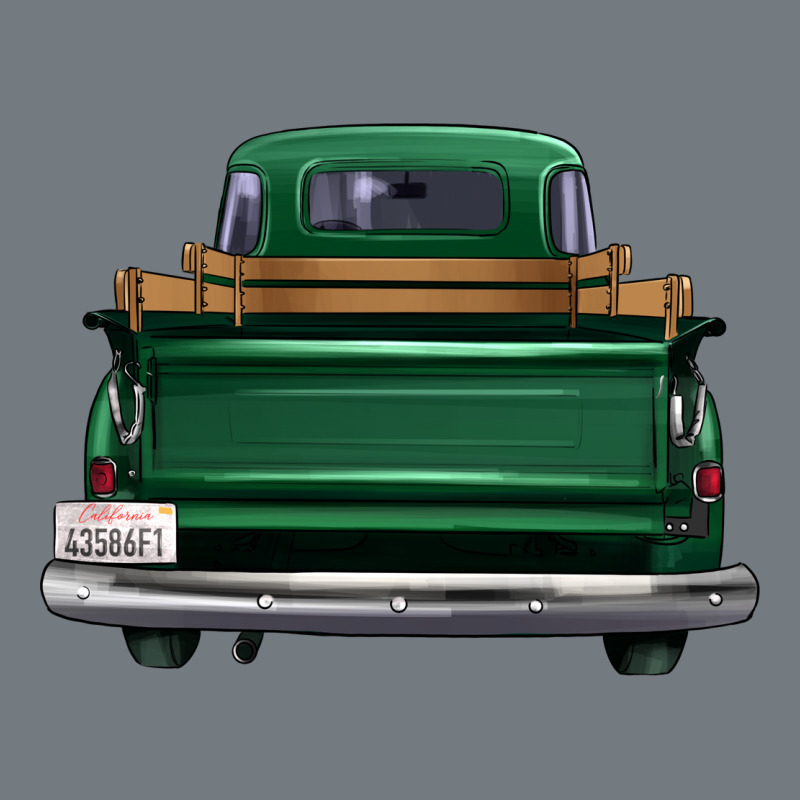 Western Green Truck Back View Heavyweight Sweatshirt by FaDigitalArtStudio | Teevron
