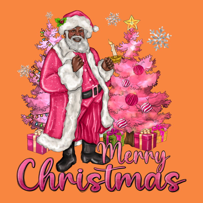 Pink Merry Christmas Black Santa Premium Sweatshirt by MaliasSmallBusiness | Teevron