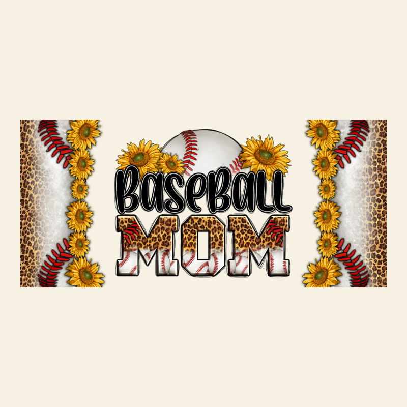 Leopard Baseball Mom 16oz Libbey Glass Vintage Tee by HRA Design Shop | Teevron
