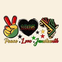 Peace Love Juneteenth 1865 Vintage Hoodie | Teevron