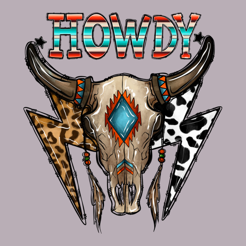 Howdy Boho Skull Vintage Tee by CowhideDigitalArt | Teevron