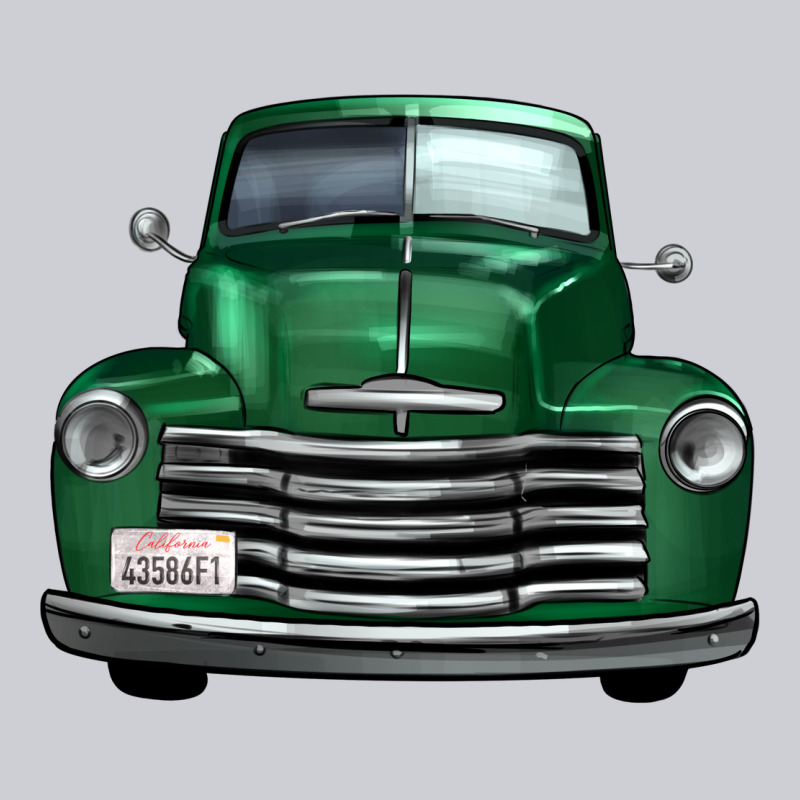 Western Green Truck Front View Heavyweight Sweatshirt by FaDigitalArtStudio | Teevron