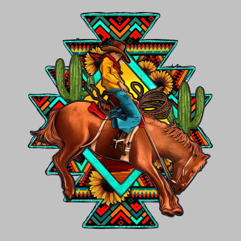 Aztec Rodeo Cowboy Classic Tee by JahusDesignShop | Teevron