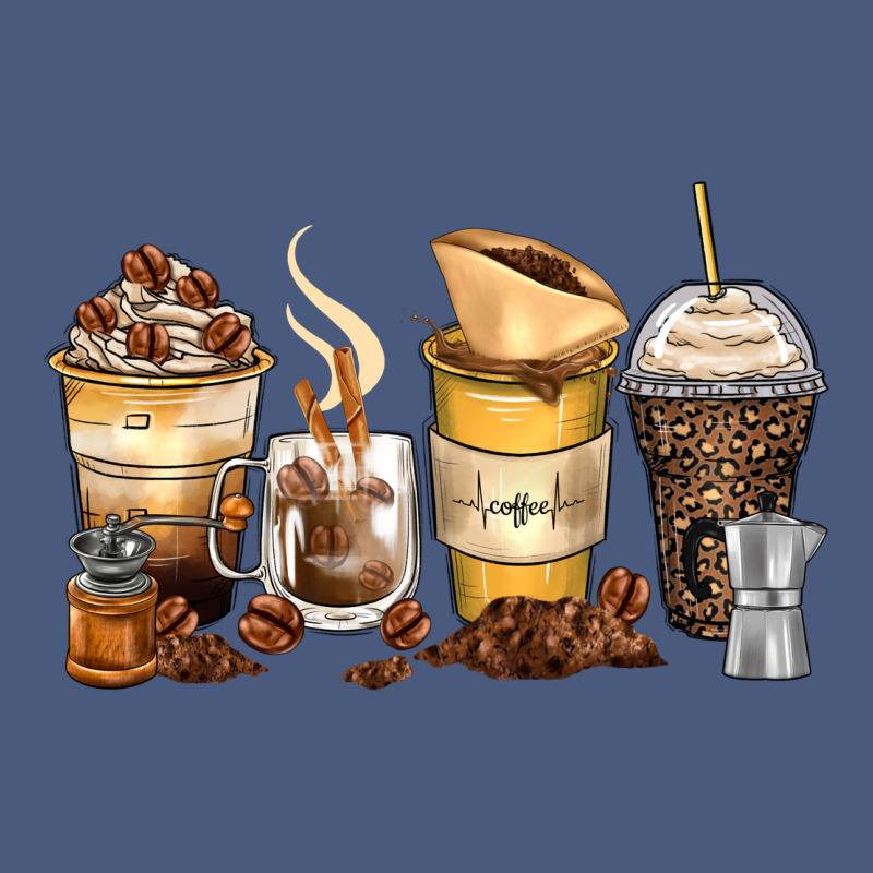Coffee Cups Vintage Hoodie by Zillion Design Studio | Teevron