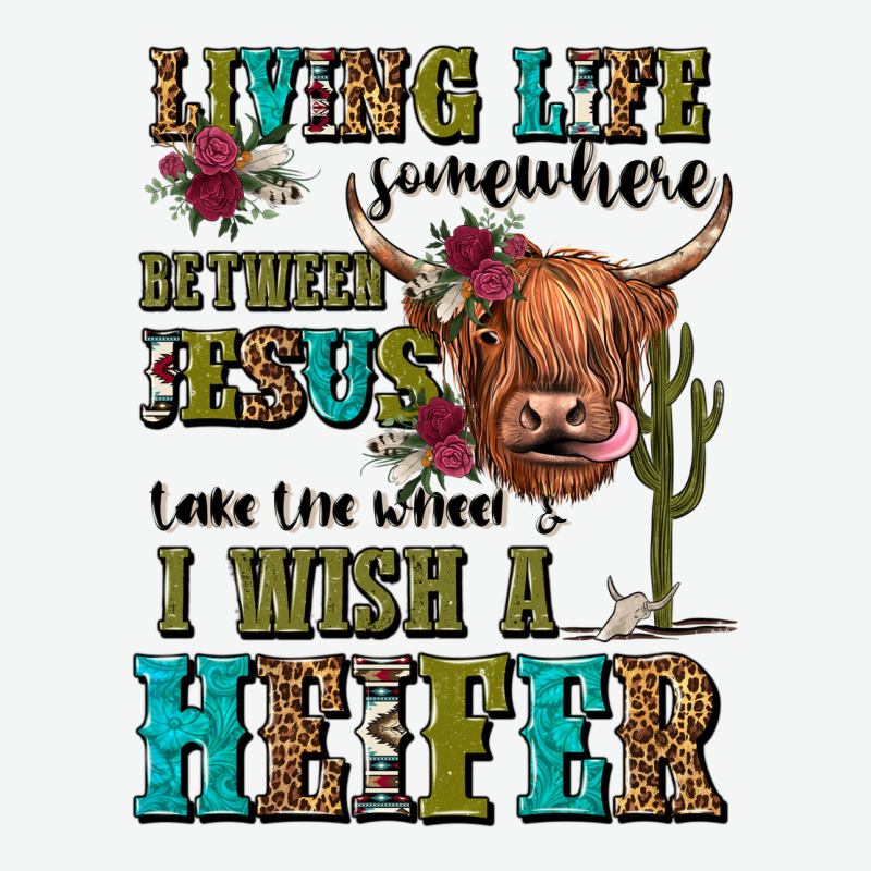 Living Life Somewhere Between Jesus Take The Wheel Urban Heavy Tee by JahusDesignShop | Teevron