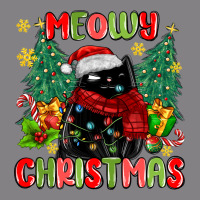 Meowy Christmas Black Cat Heavyweight Hoodie | Teevron