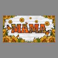 Sunflowers And Butterflies Mama License Plate Vintage Tee | Teevron