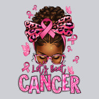 Lets Beat Cancer Afro Messy Bun Urban Hoodie | Teevron