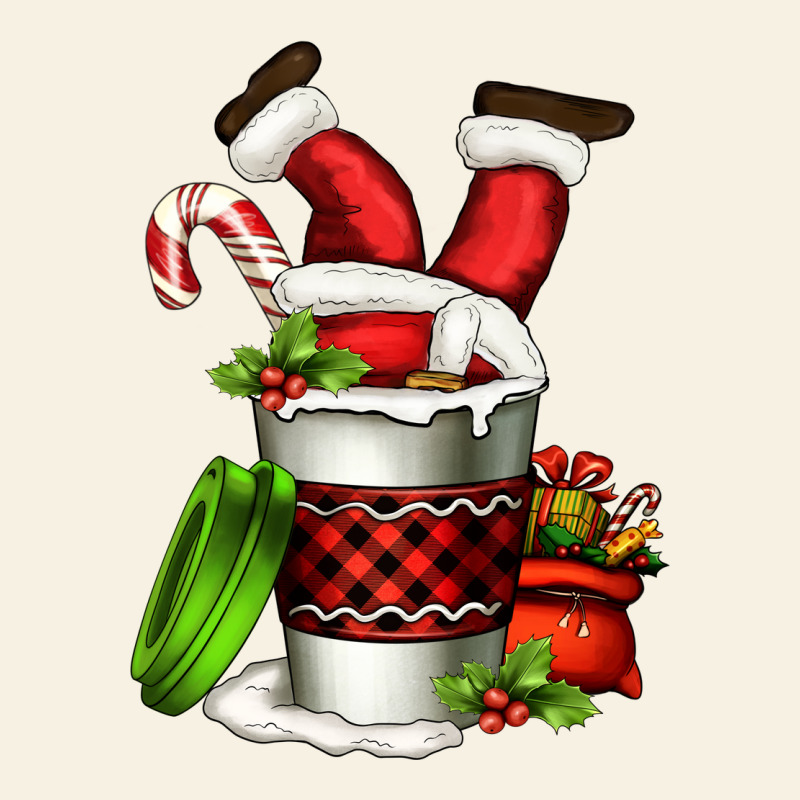Santa Claus In A Coffee Cup Vintage Tee by FaDigitalArtStudio | Teevron