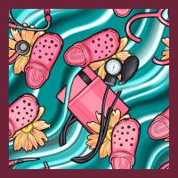Nurse Slippers Seamless Pattern Long Sleeve Tee | Teevron