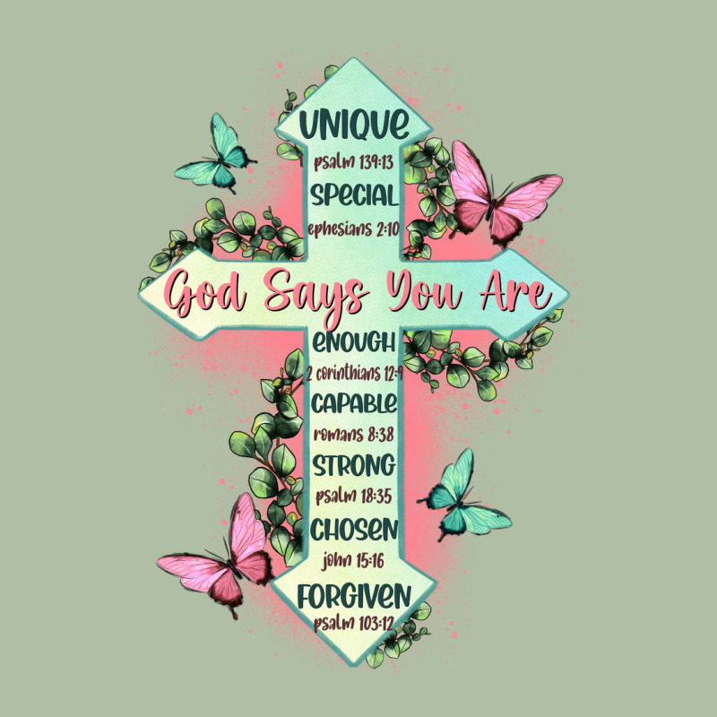 God Says You Are Cross Urban Heavy Tee by JahusDesignShop | Teevron